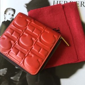 Authentic Carolina Herrera Red Wallet